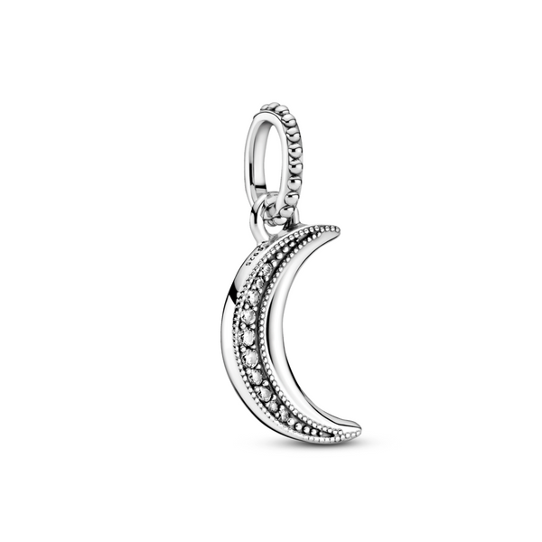 Sparkling Crescent Moon Pendant