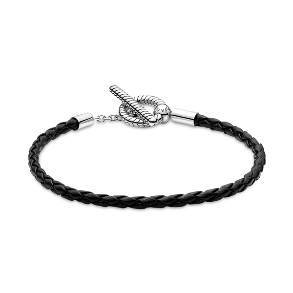 Pandora Double Woven Brown Leather Bracelet  Jewellery from Francis  Gaye  Jewellers UK