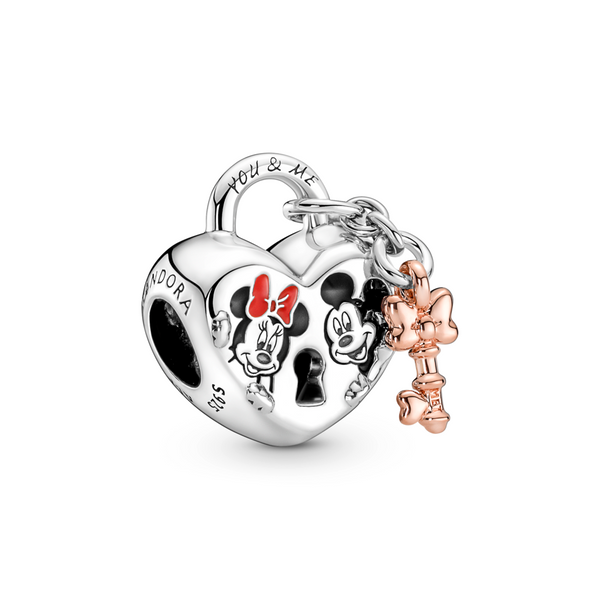 Disney Mickey Mouse & Minnie Mouse Padlock Charm