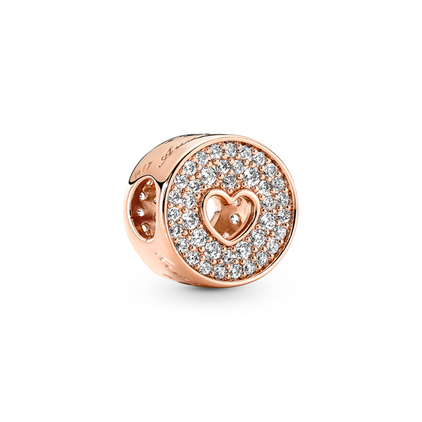 Pavé & Heart Anniversary Charm