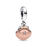 Pandora Club 2023 Sea Shell & Treated Freshwater Cultured Pearl Dangle Charm