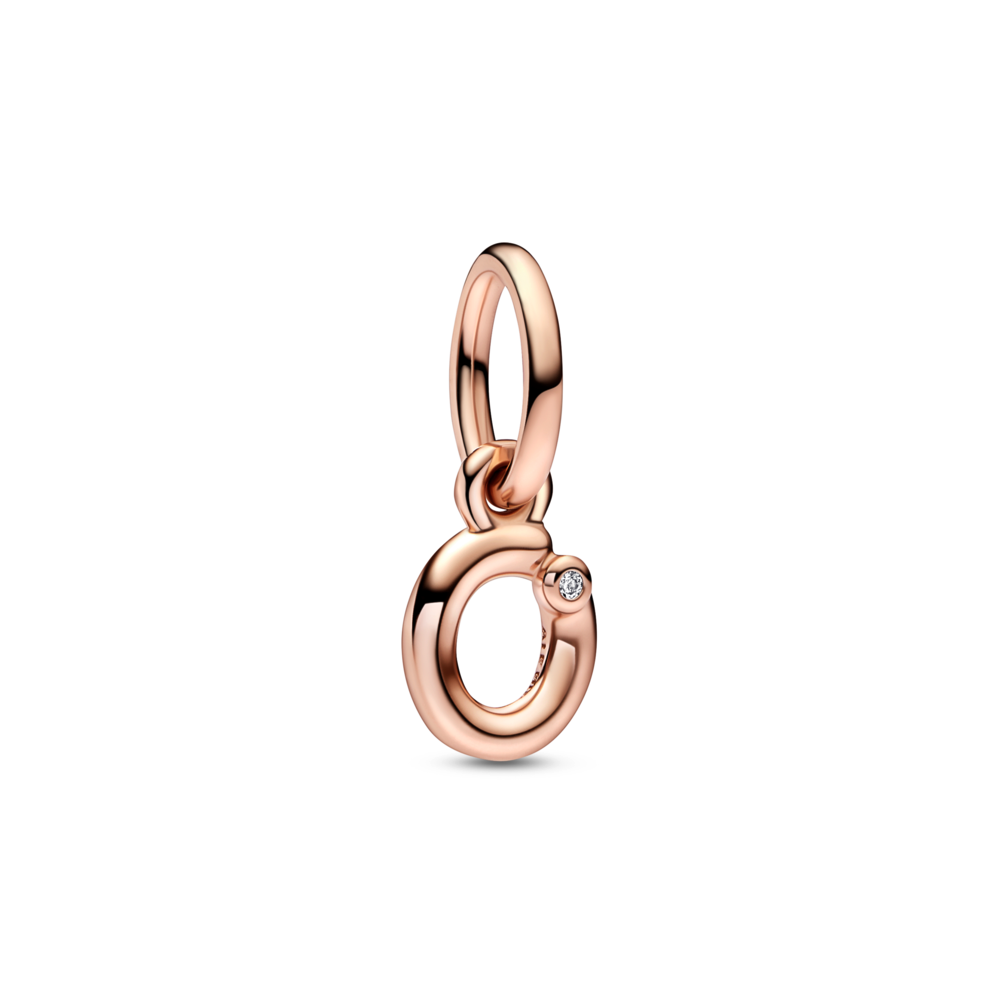 Letter O Script Alphabet Dangle Charm