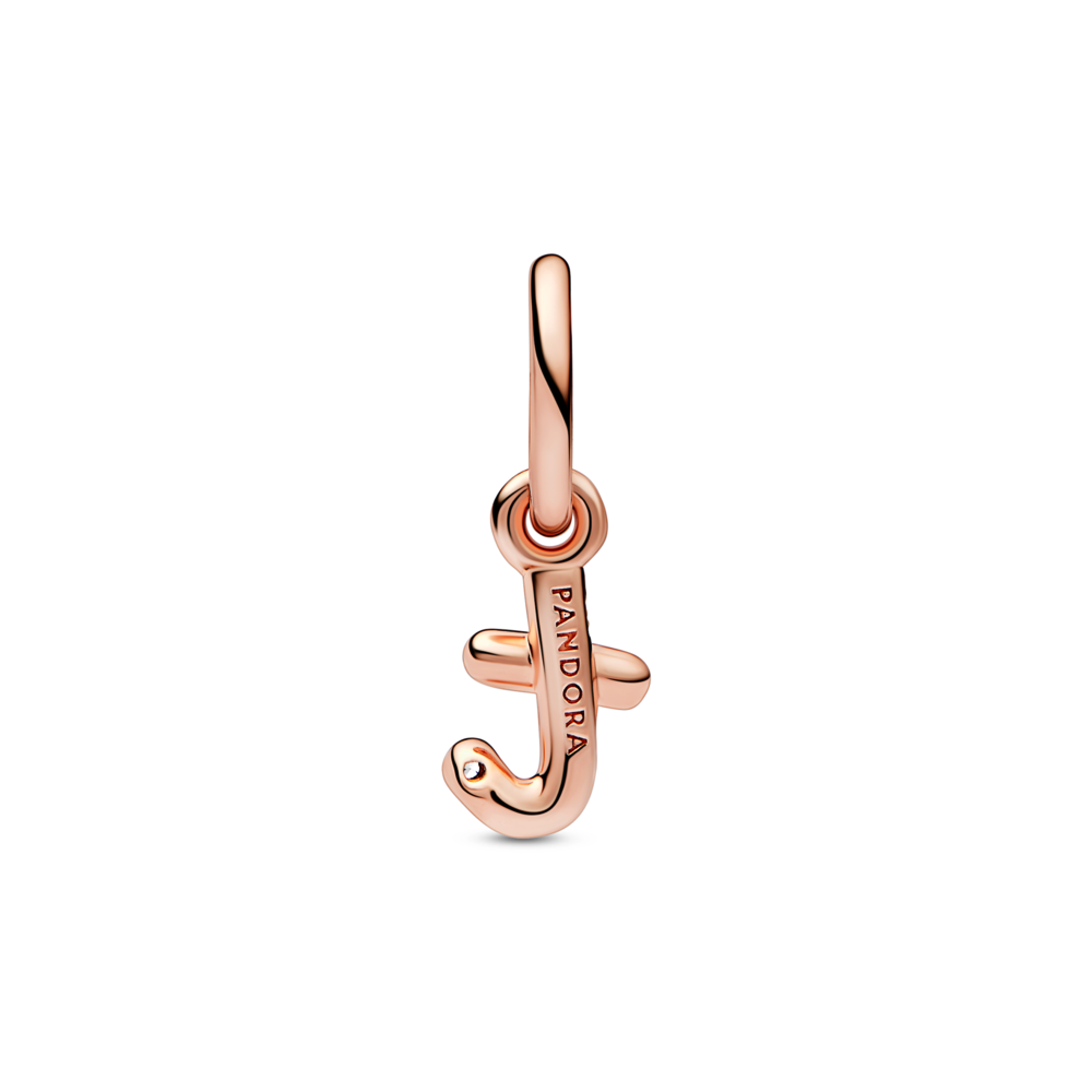Letter T Script Alphabet Dangle Charm