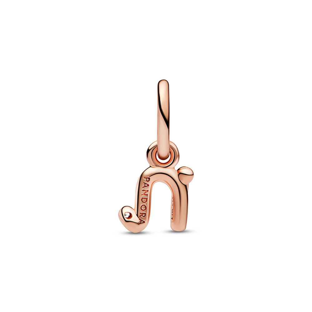 Letter N Script Alphabet Dangle Charm