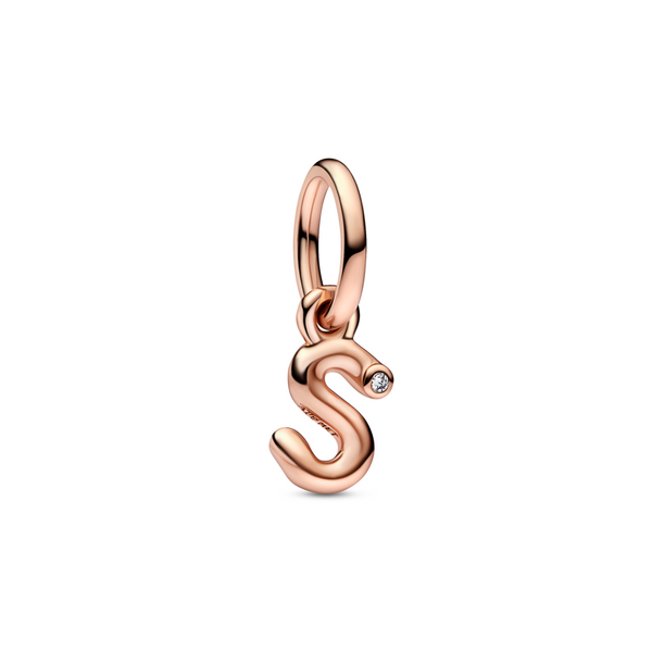 Letter S Script Alphabet Dangle Charm