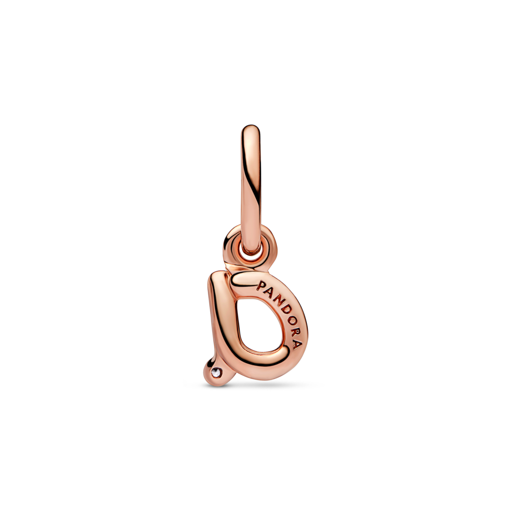 Letter A Script Alphabet Dangle Charm