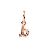 Letter D Script Alphabet Dangle Charm