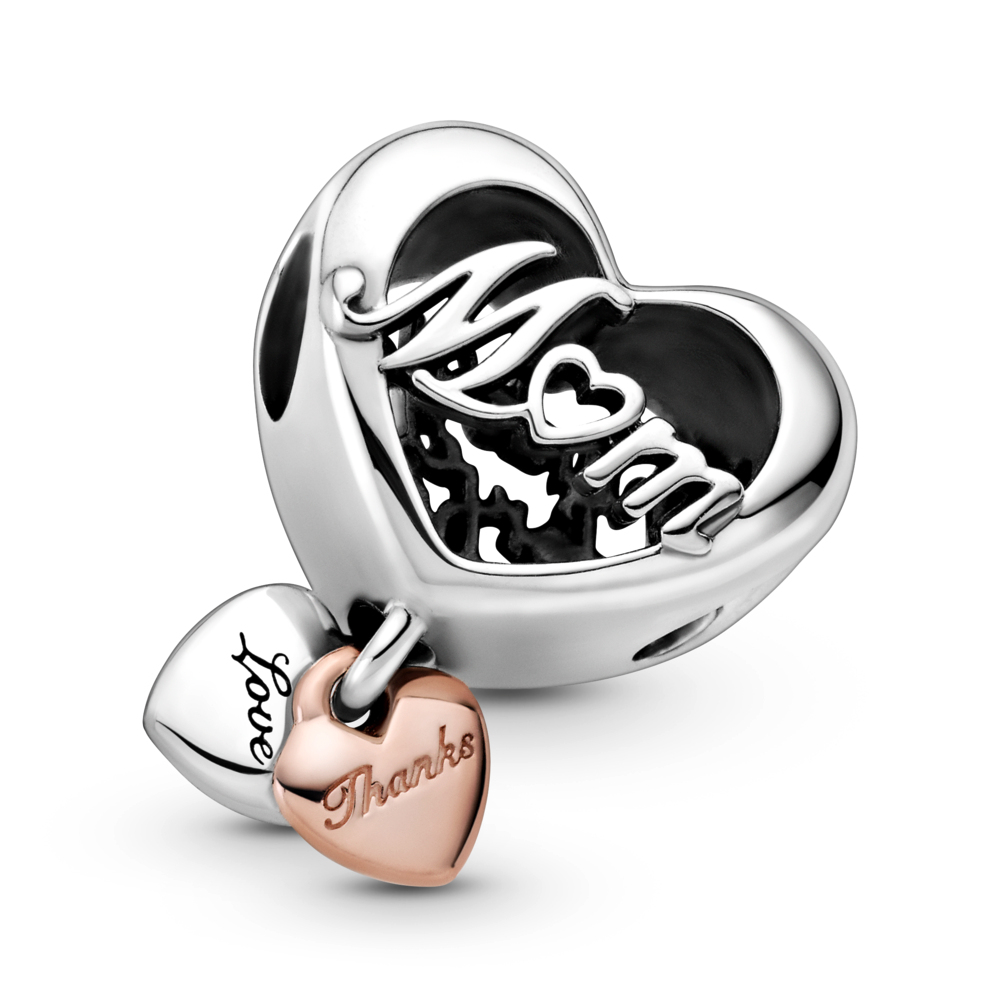 Thank You Mum Heart Charm