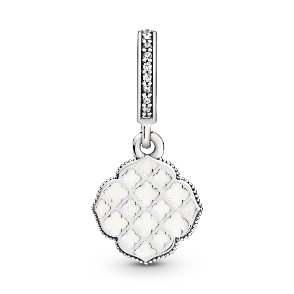 Two-tone Rose Dangle Charm