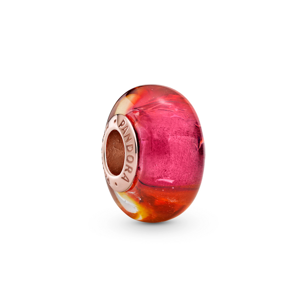 Glittering Sunset Murano Glass Charm