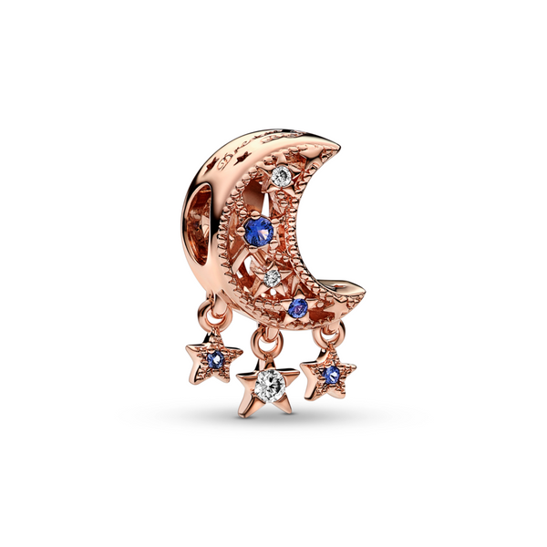 Pandora sparkling 2025 crescent moon earrings