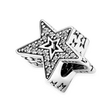 Sparkling Asymmetric Star Charm