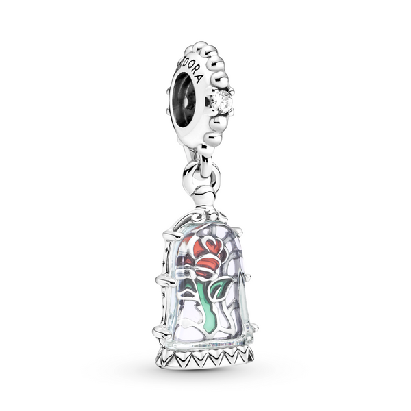 Disney Beauty and the Beast Enchanted Rose Dangle Charm