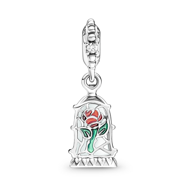 Disney Beauty and the Beast Enchanted Rose Dangle Charm