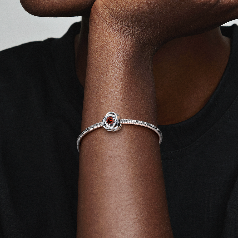 Pandora Moments Red Eternity Circle Charm