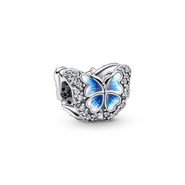 Blue butterfly charms deals