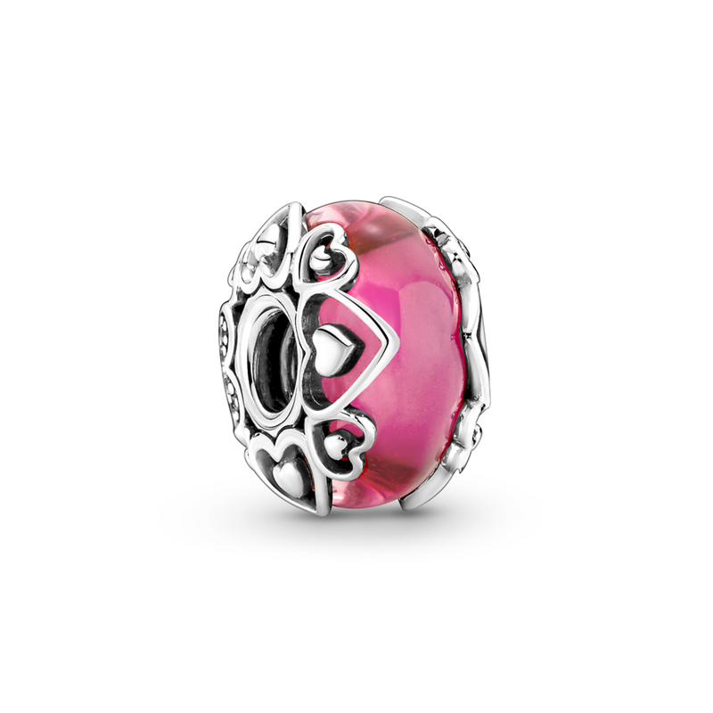 Pink murano pandora shop charm