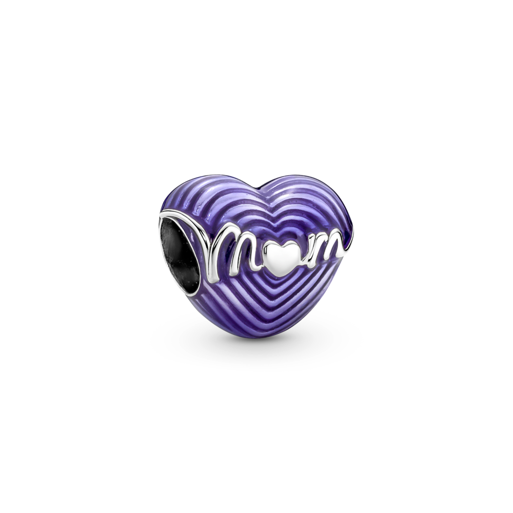 Radiating Love Mum Heart Charm