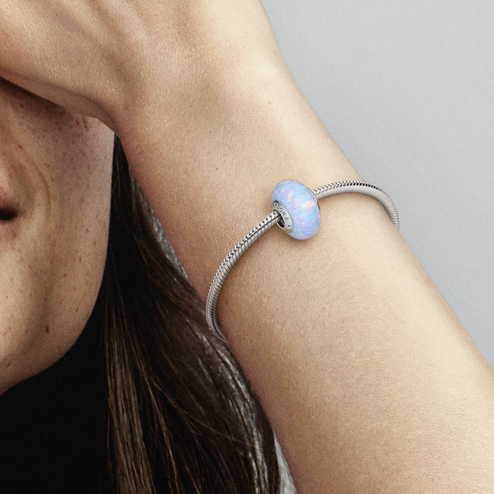 Opalescent Ocean Deep Blue Charm | Sterling silver | Pandora US
