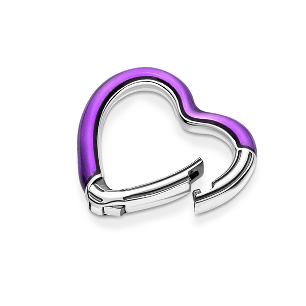 Pandora ME Bright Purple Styling Heart Connector