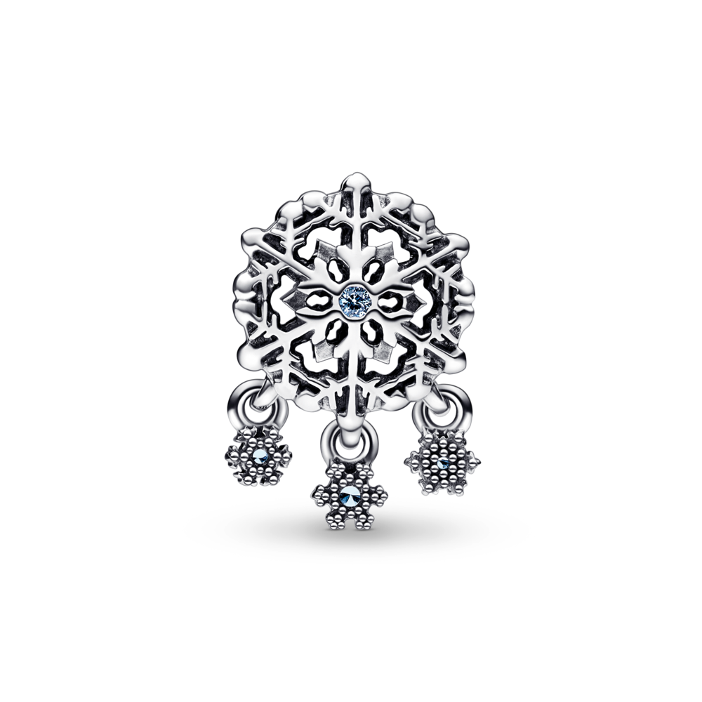 Icy Snowflake Drop Charm