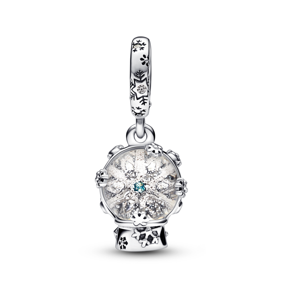 Snowflake Snowglobe Dangle Charm