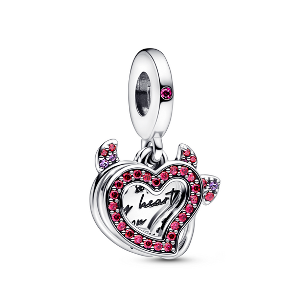 Heart Double Dangle Charm