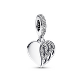 Heart & Angel Dangle Charm