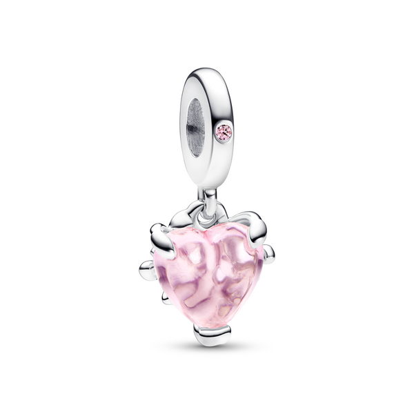 Pink Family Tree & Heart Dangle Charm – Pandora Jordan