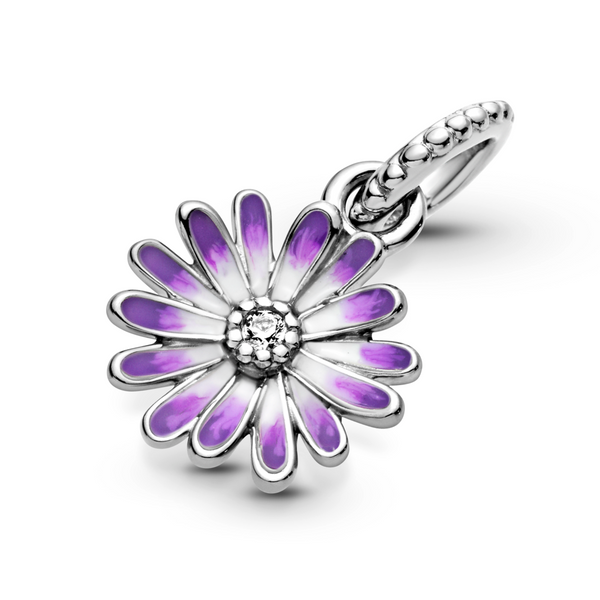 Purple Daisy Dangle Charm