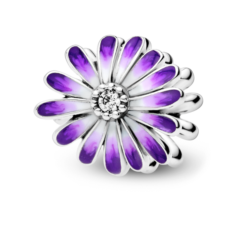 Purple Daisy Charm