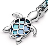 Murano Glass Sea Turtle Dangle Charm