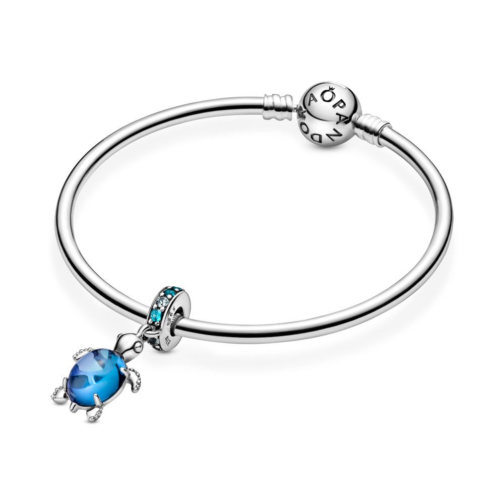Murano Glass Sea Turtle Dangle Charm