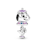 Disney Beauty and the Beast Mrs. Potts and Chip Dangle Charm