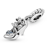 Disney Cinderella Glass Slipper & Mice Dangle Charm