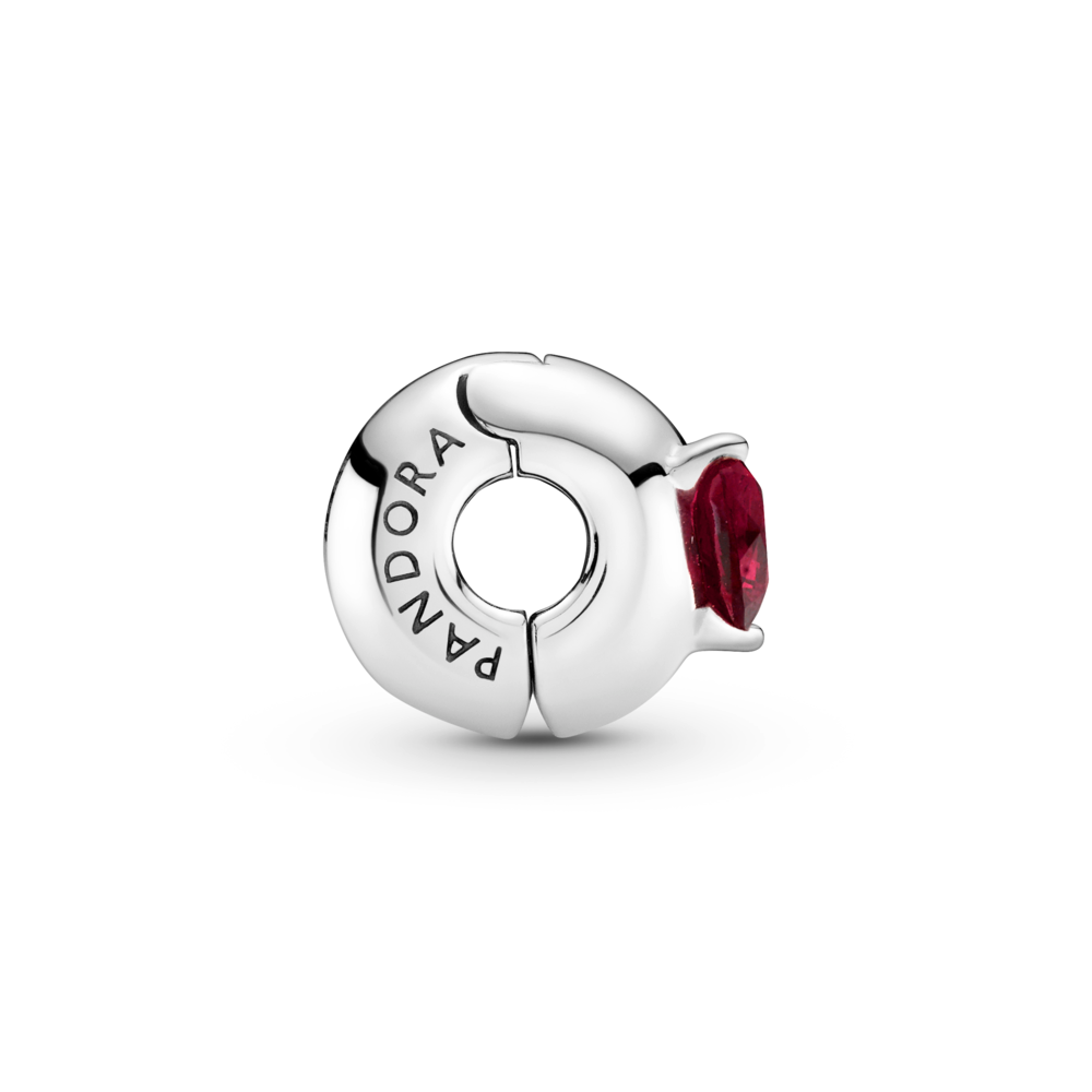 Red Heart Solitaire Clip Charm