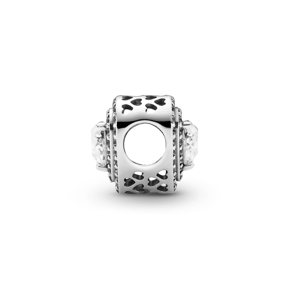 Sparkling Levelled Hearts Charm