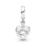 Friends Forever Heart Dangle Charm