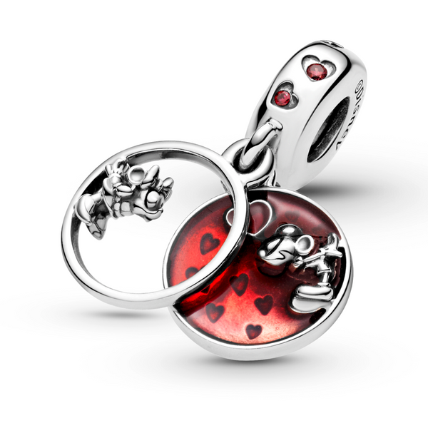 Disney Mickey Mouse & Minnie Mouse Love and Kisses Dangle Charm