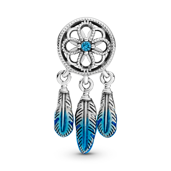 Blue Dreamcatcher  Charm