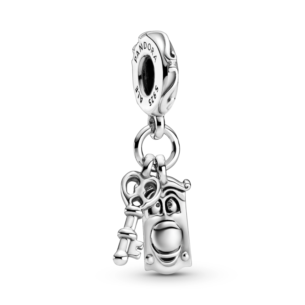 Disney Alice in Wonderland Key & Door Knob Dangle Charm