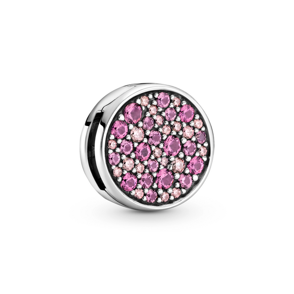 Pink Pavé Clip Charm