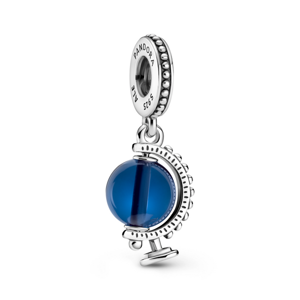 Blue Globe Dangle Charm