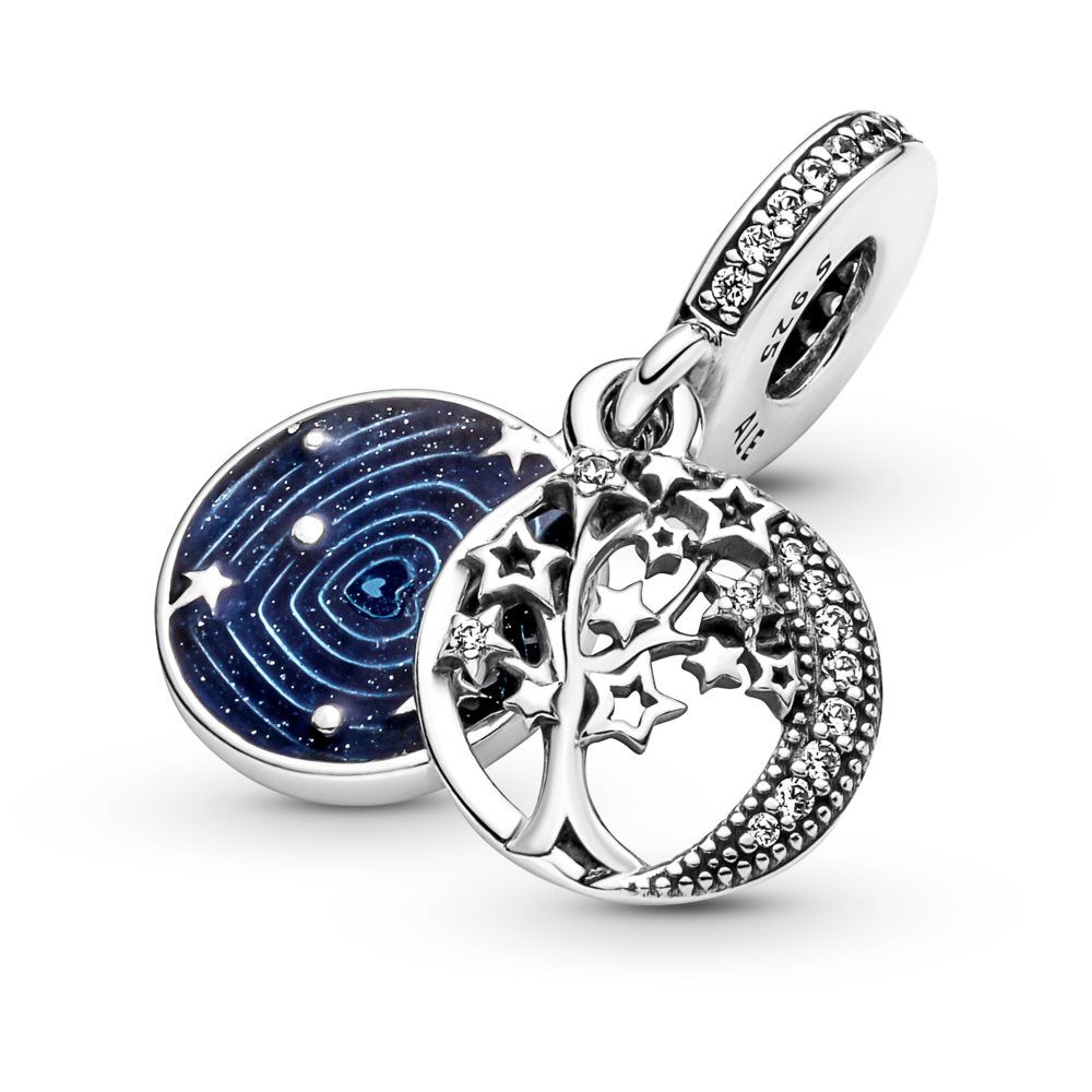 Double Dangle Tree & Galaxy Moon Charm