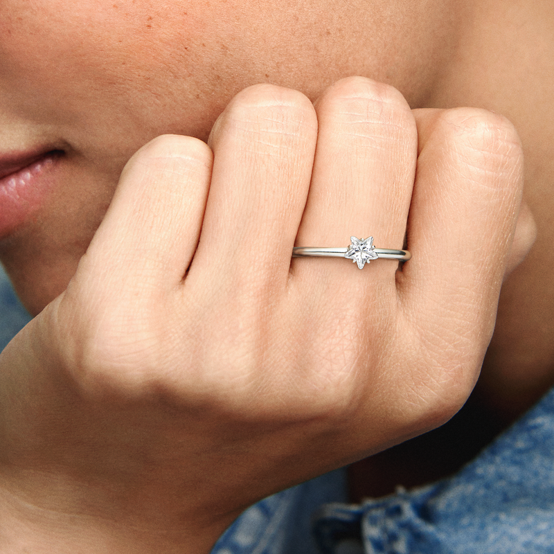 192586c01 Celestial Sparkling Star Solitaire Ring – Pandora Jordan