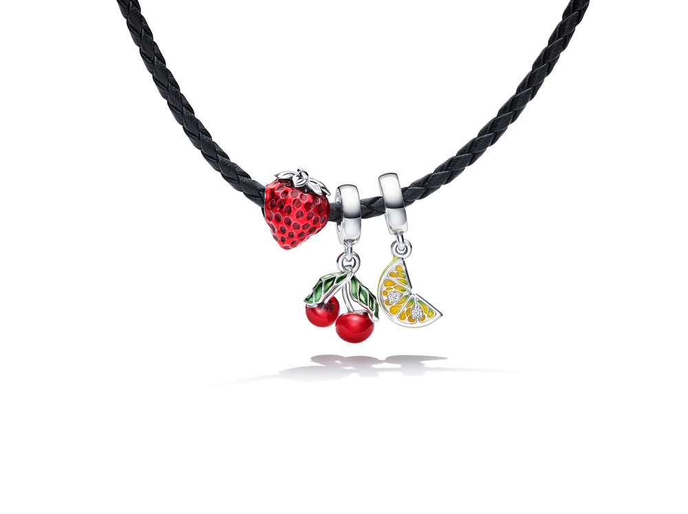 Seeded Strawberry Fruit Charm