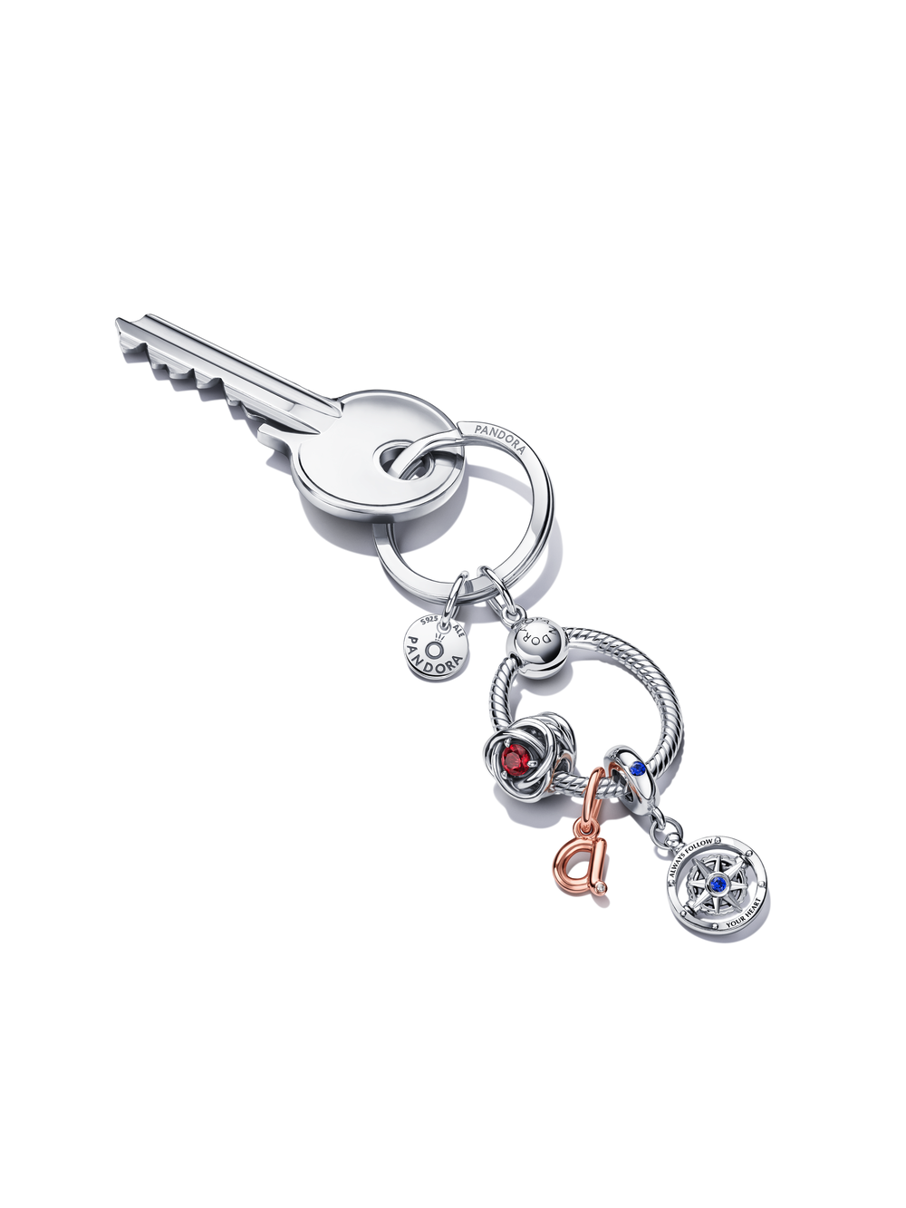 Letter A Script Alphabet Dangle Charm