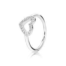 Silver ring with cubic zirconia