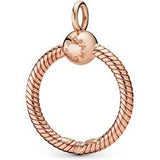 Small 14k Rose Gold-plated O Pendant