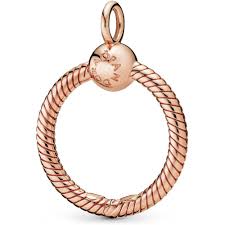 Small 14k Rose Gold-plated O Pendant